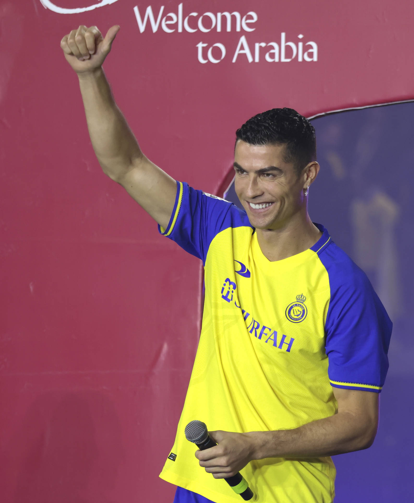 Cristiano Ronaldo bei seiner Vorstellung in Saudi-Arabien