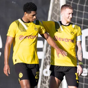 Jude Bellingham (l.) und Marco Reus (r.)