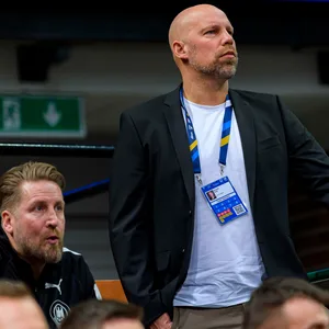 Axel Kromer auf der Tribüne