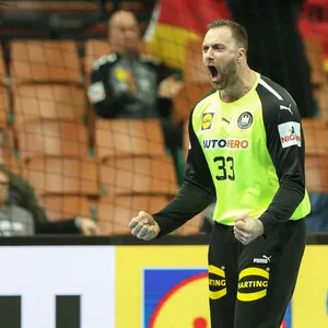 Torwart Andreas Wolff wurde zum Spieler des Spiels gewählt.