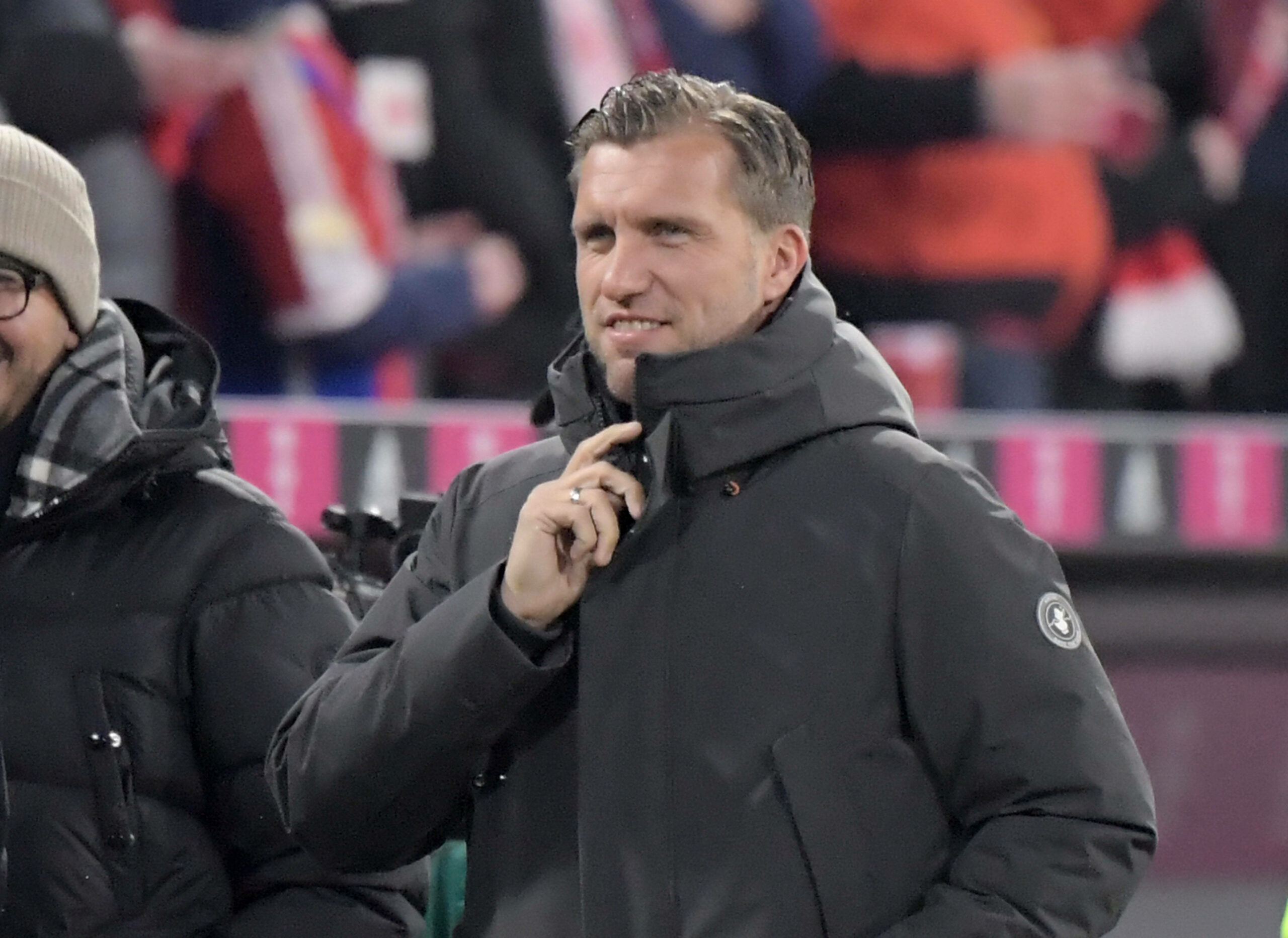 Eintracht Frankfurts Sportvorstand Markus Krösche beim Auswärtsspiel in München