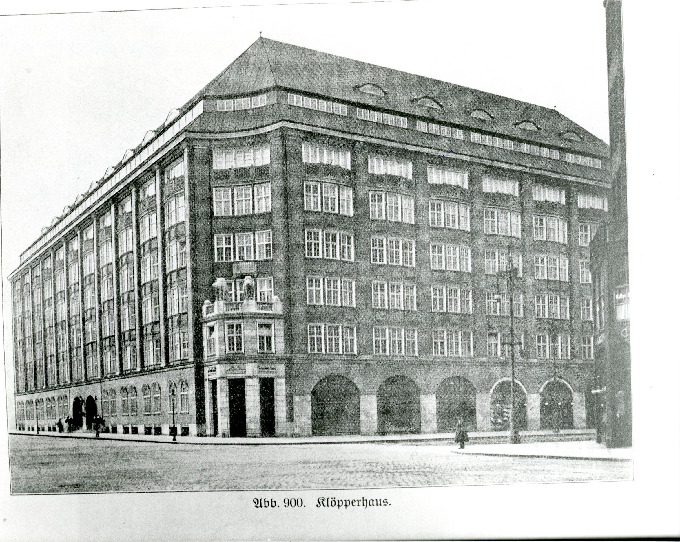 Klöpperhaus, um 1914