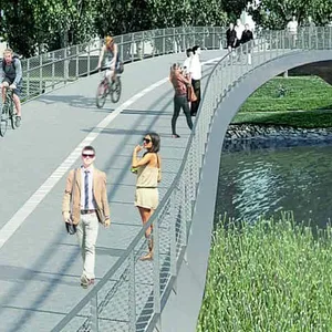 Fußgängerbrücke Entenwerder