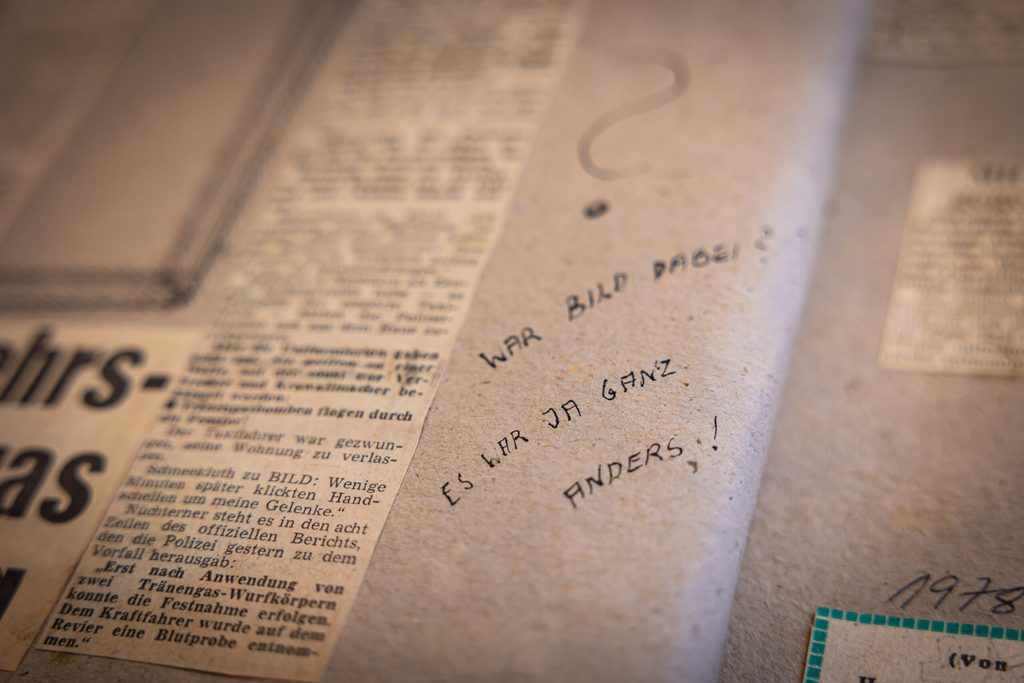 handschriftliche Bemerkung