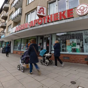 Auch diese Apotheke am Schlump hat im vergangenen Jahr dichtgemacht.