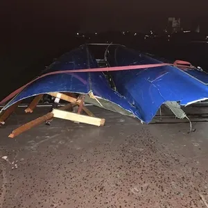 Das zerstörte Ruderboot nach dem Unfall