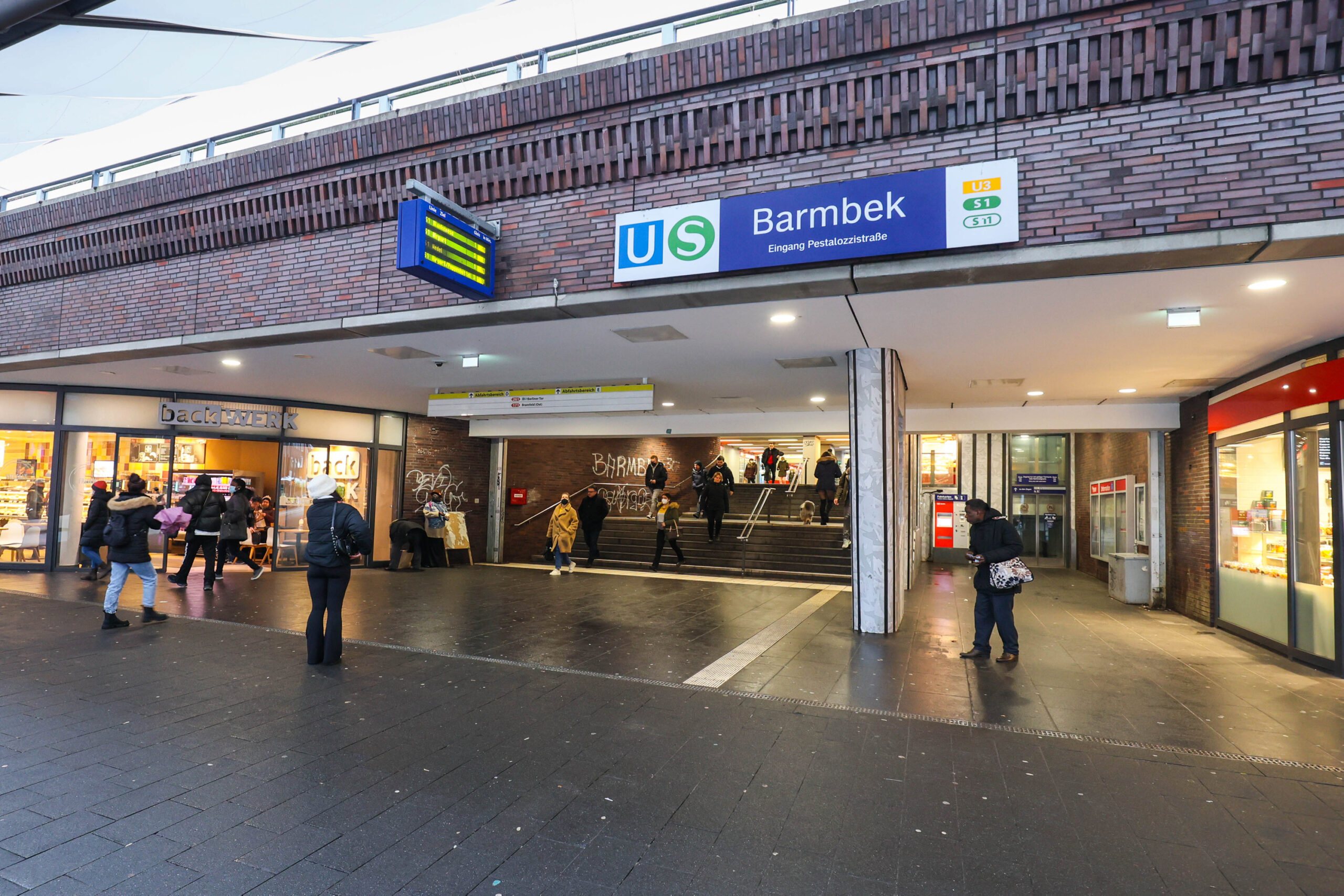 Die U- und S-Bahn-Station Barmbek ist der am häufigsten kontrollierte Haltepunkt im HVV.