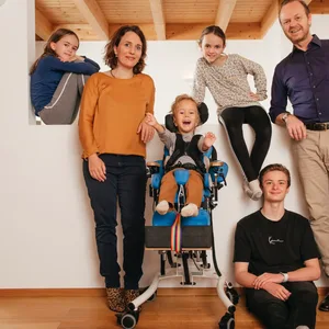 Dr. Carmen Lechleuthner (45) mit ihrem Sohn Korbinian (heute 5)