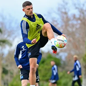 Javi Montero im HSV-Training