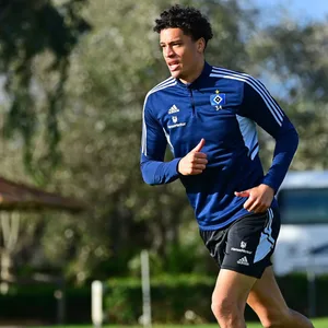 Jonas David im HSV-Training in Sotogrande