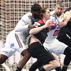 Juri Knorr im Spiel gegen Frankreich