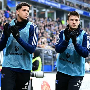 Andras Nemeth und Noah Katterbach kamen im Winter zum HSV.