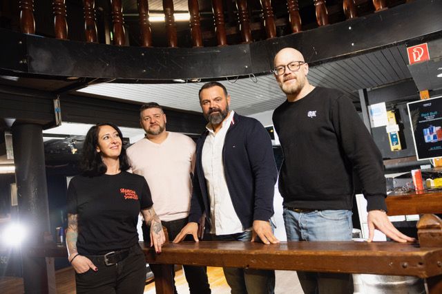 Die neue Crew (von l. nach r.): Sarah Kucher, Benny Steinicke, Benny Dianat und Mario Wischer.