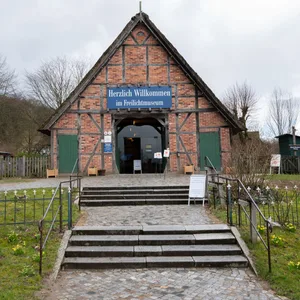 Der Eingang des Freilichtmuseum am Kiekeberg.