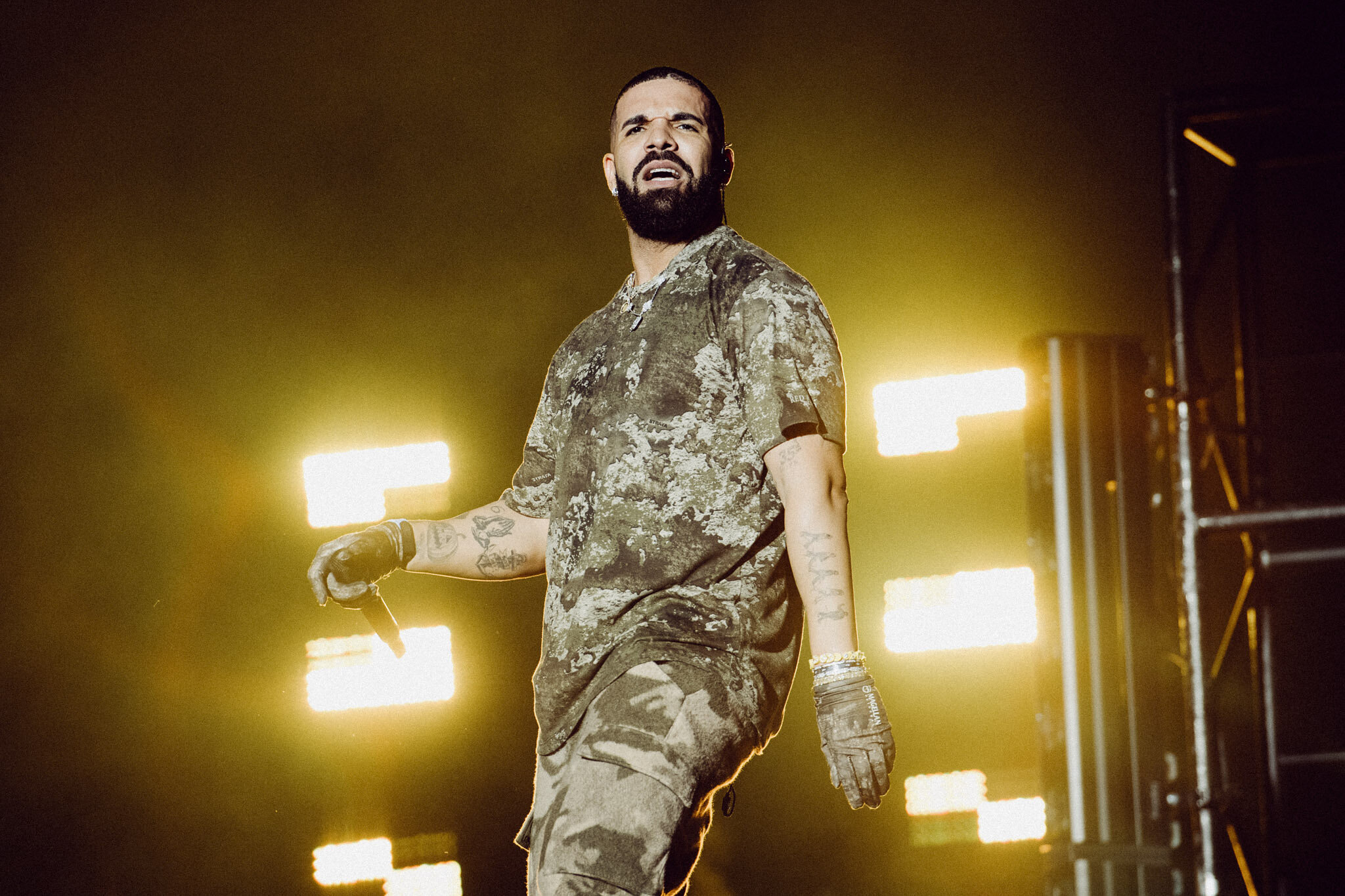 US-Rapper Drake bei einem Konzert