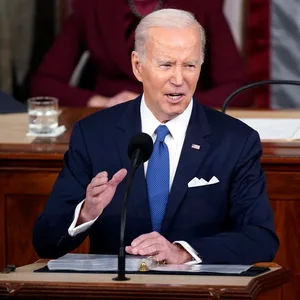 US-Präsident Joe Biden am Mikrofon