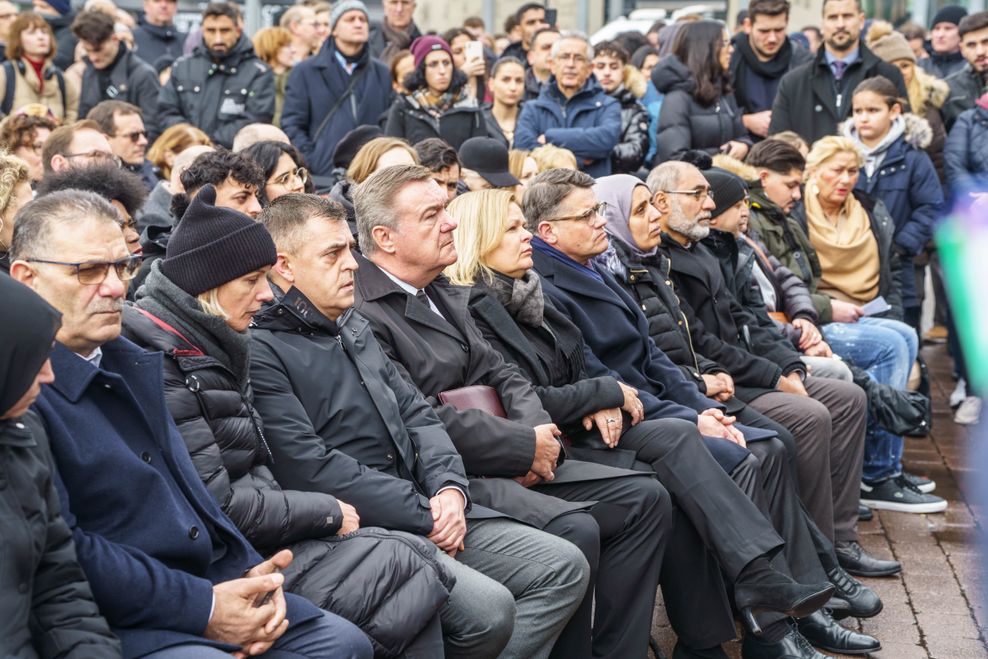 Gedenkstunde auf dem Marktplatz