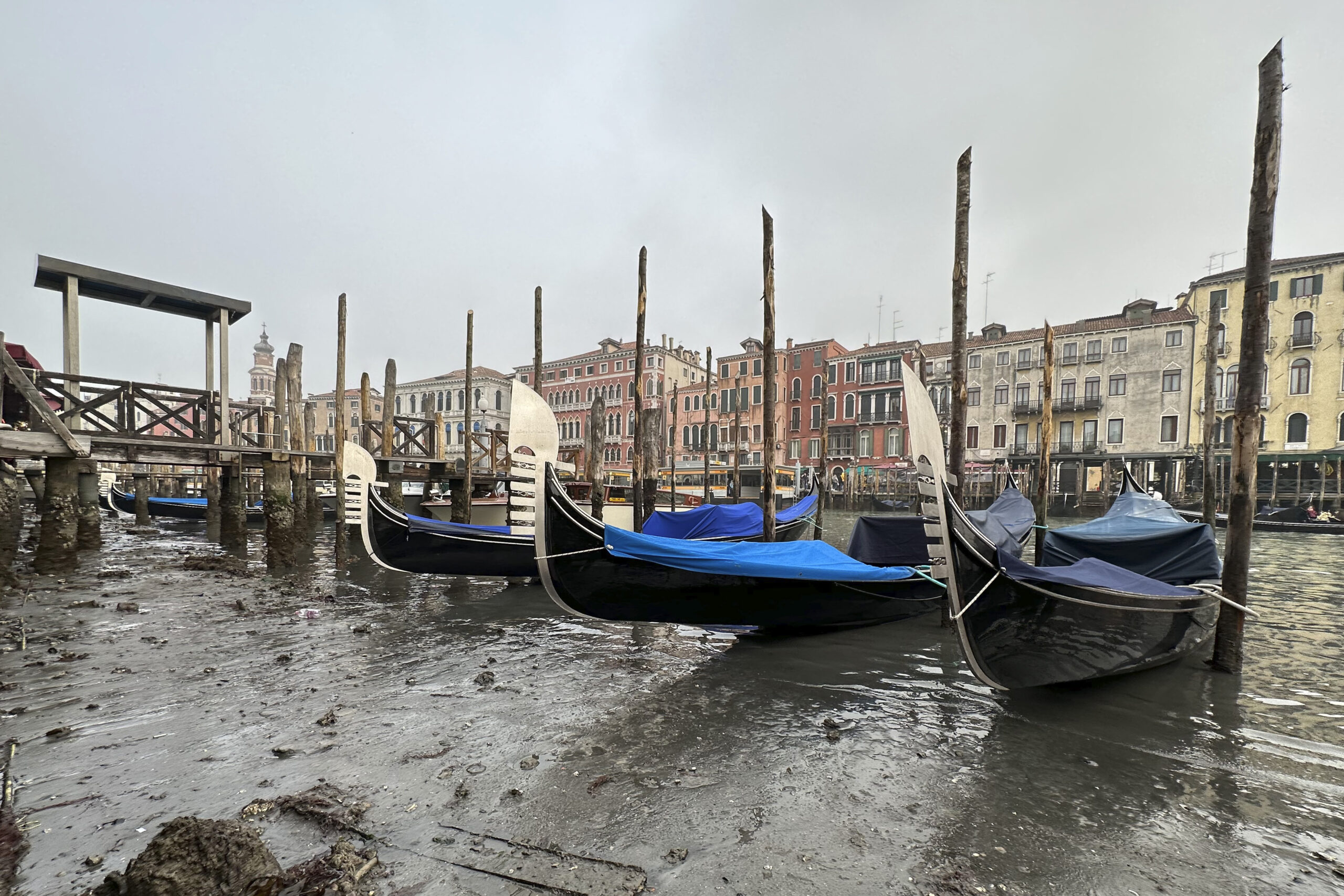 Trockenheit Dürre Venedig Italien Europa