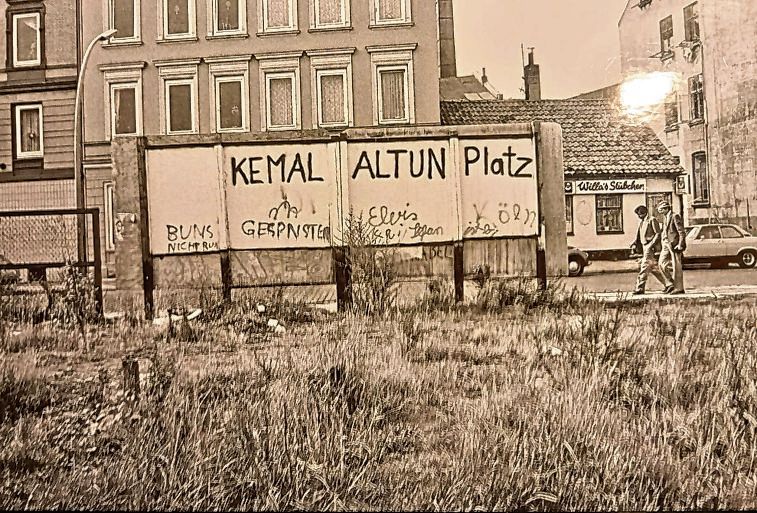 Graffiti am Kemal-Altun-Platz Mitte der 80er Jahre