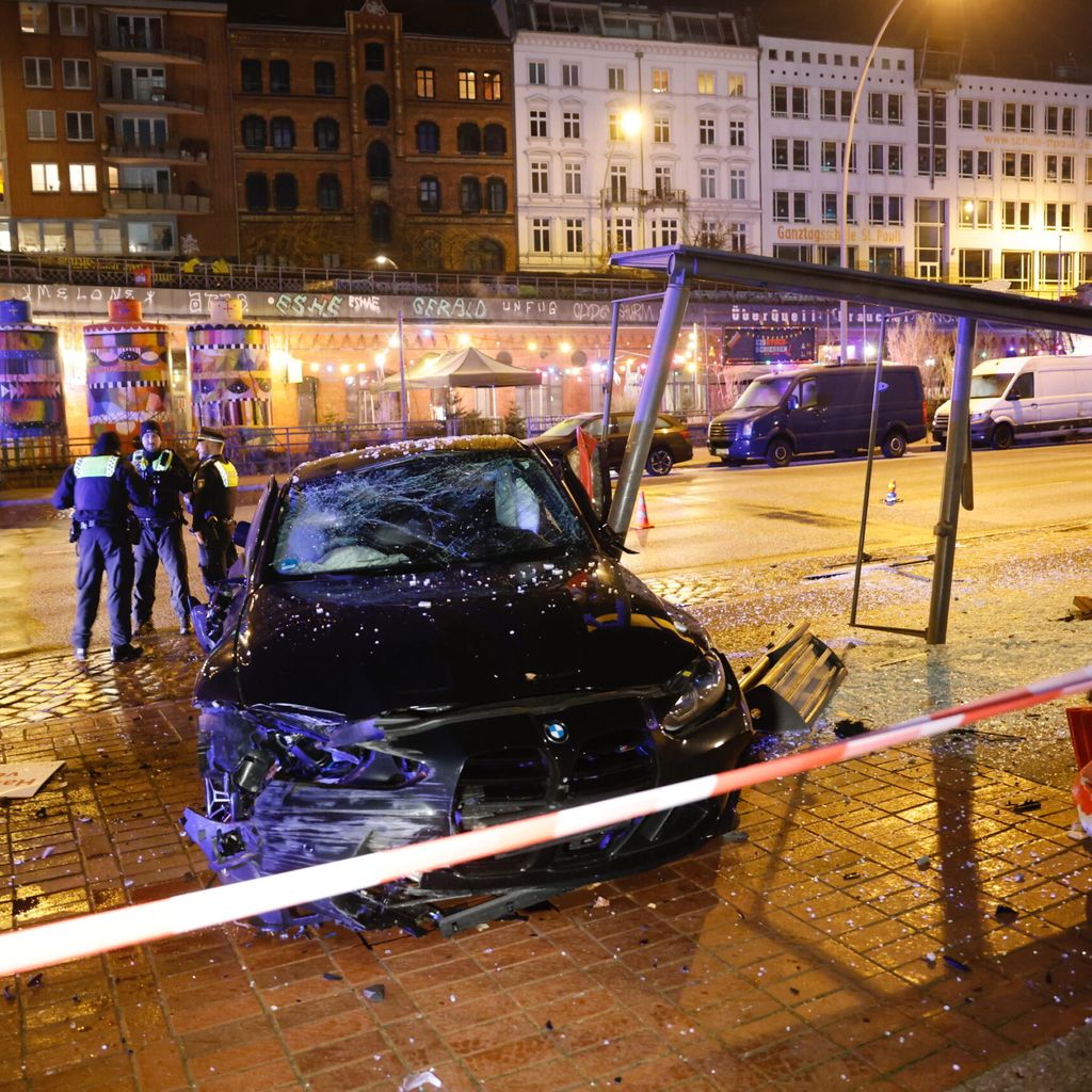 Der Unfallort auf der Hafenstraße auf St. Pauli.