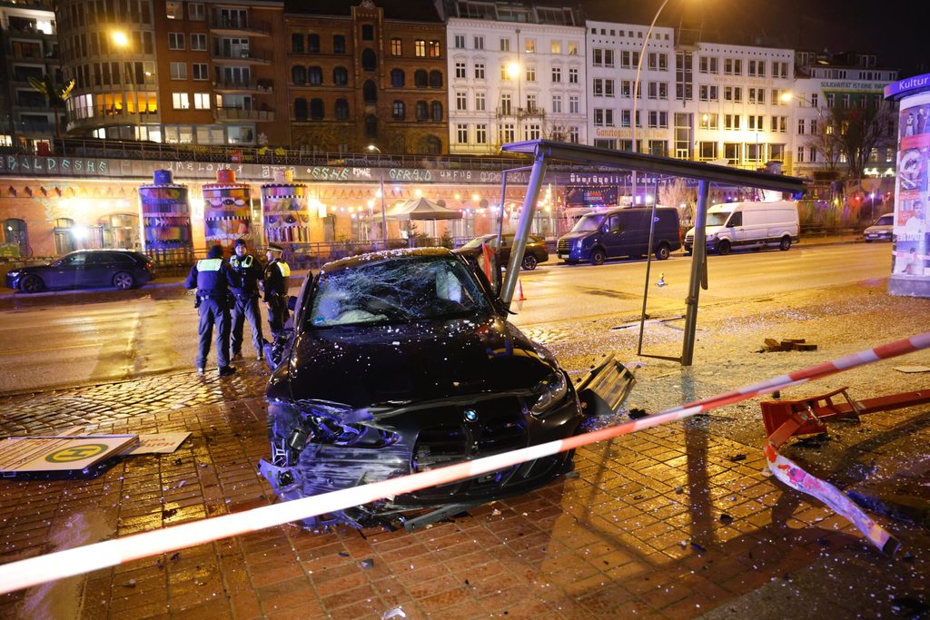 Der Unfallort auf der Hafenstraße auf St. Pauli.