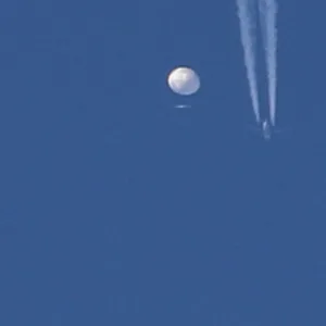 Der mutmaßliche chinesische Spionage-Ballon über den USA.