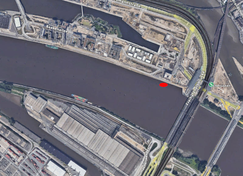 Lageplan in der Hafencity
