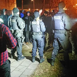 Greifswald Demo Polizei