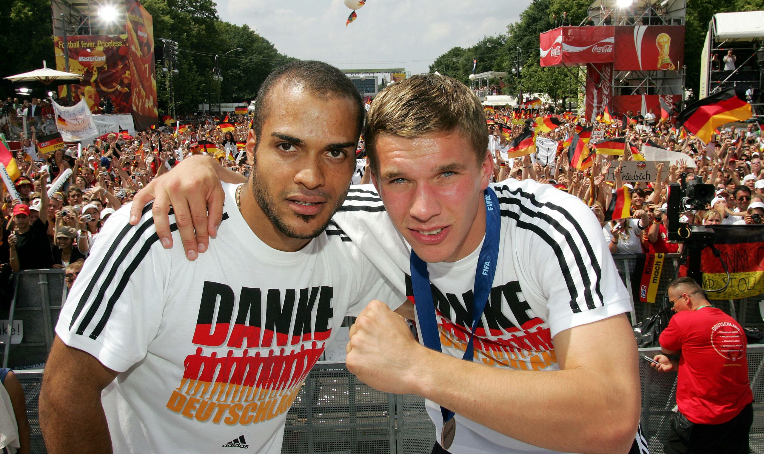 David Odonkor und Lukas Podolski