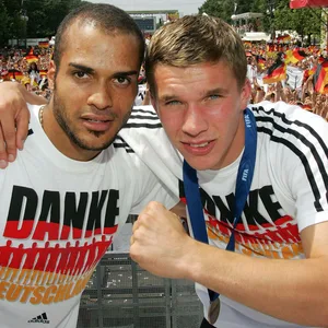 David Odonkor und Lukas Podolski