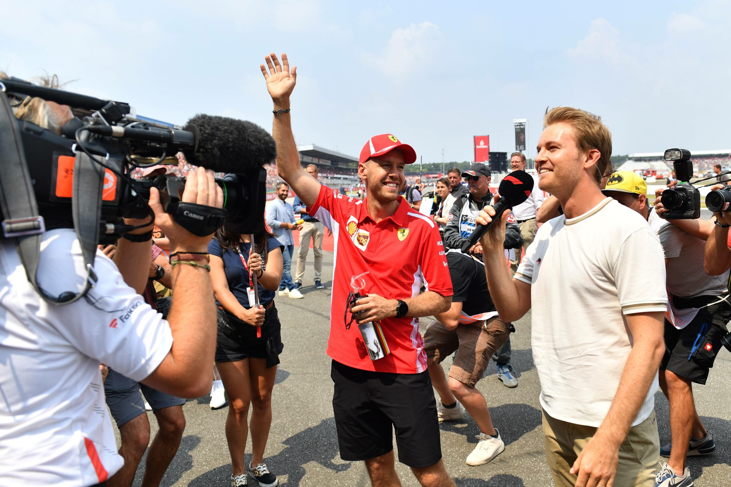 Nico Rosberg im Interview mit Sebastian Vettel
