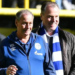 Huub Stevens und Clemens Tönnies