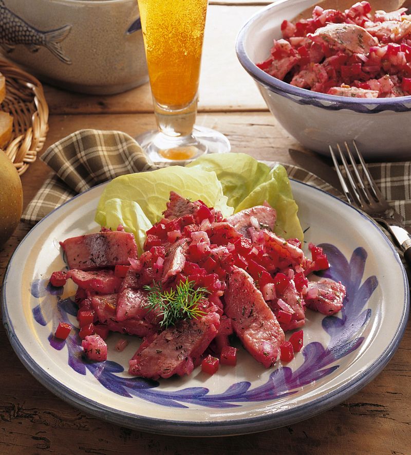 Ein Rezept für roten Heringssalat gibt es schon von 1800.