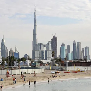 Die Skyline von Dubai.