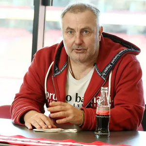 Andreas Gielchen im Stadion des 1. FC Köln