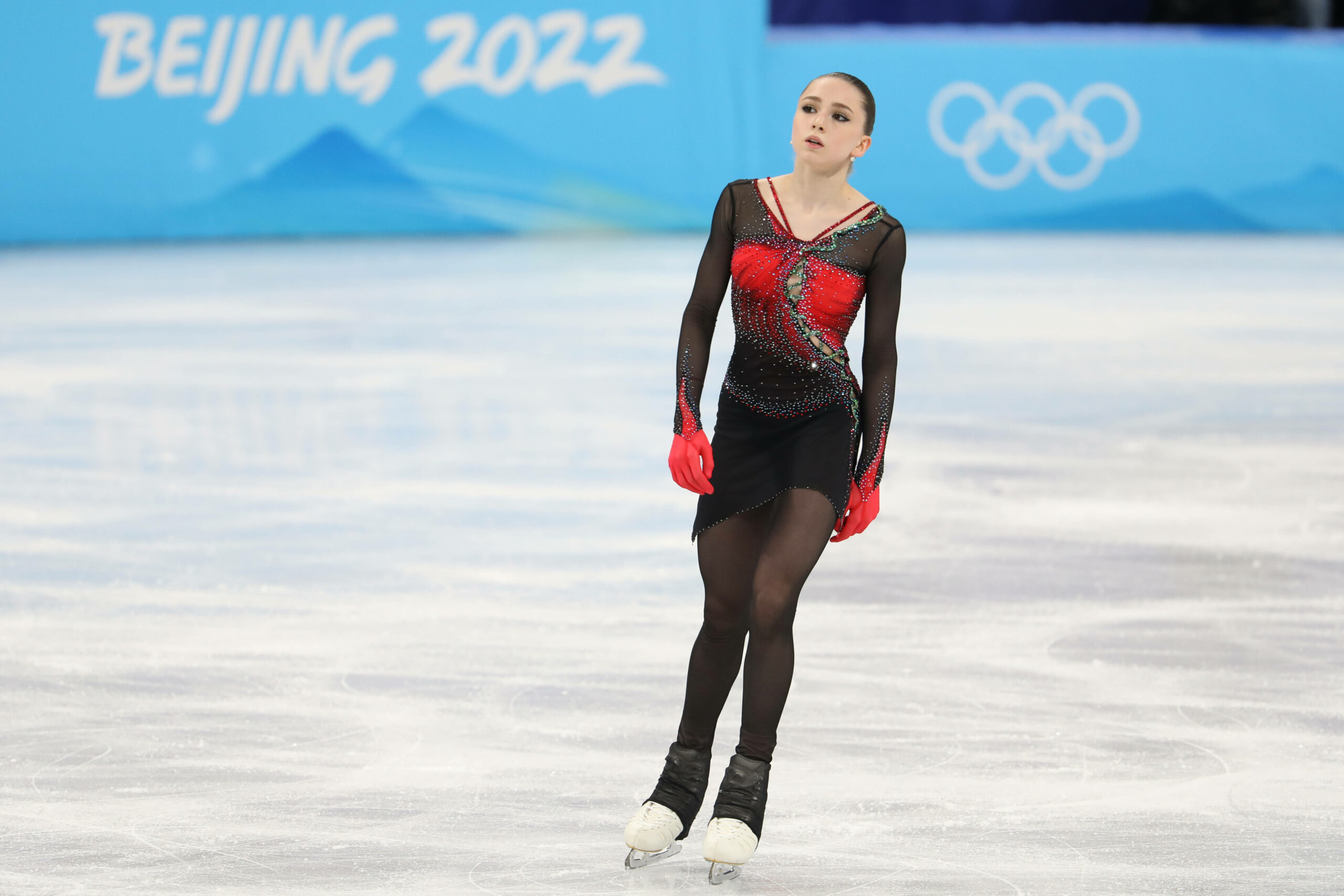 Kamila Valieva bei den Olympischen Winterspielen von Peking 2022