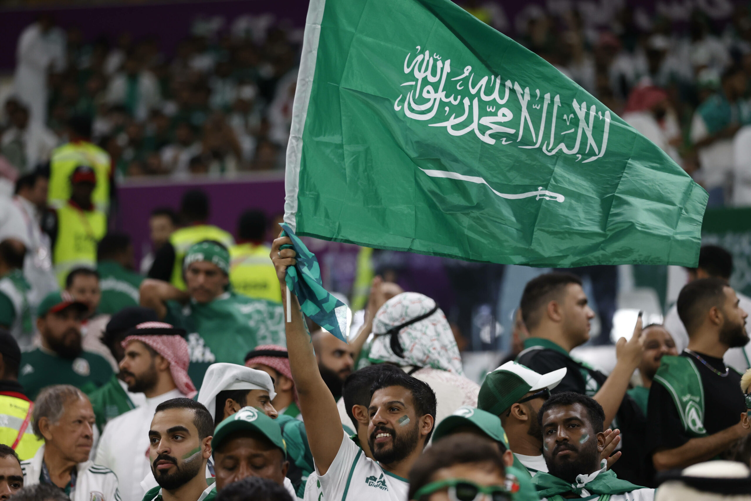 Fußballfans aus Saudi-Arabien (Symbolfoto)