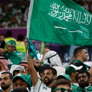 Fußballfans aus Saudi-Arabien (Symbolfoto)