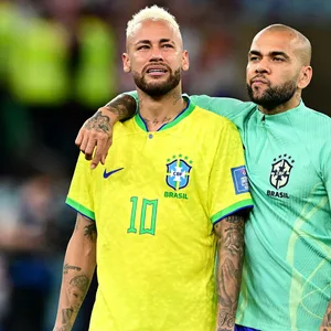 Dani Alves mit Neymar bei der brasilianischen Nationalmannschaft