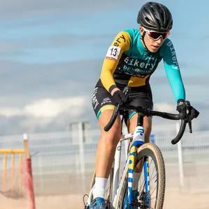 Radrennfahrerin Estela Domínguez beim Training