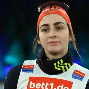 Vanessa Voigt beim Einzel in Oberhof