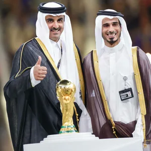 Jassim bin Hamad Al Thani mit seinem Bruder Emir Tamim bin Hamad Al Thani