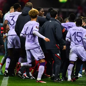Tumulte beim Spiel Bayer Leverkusen vs. AS Monaco