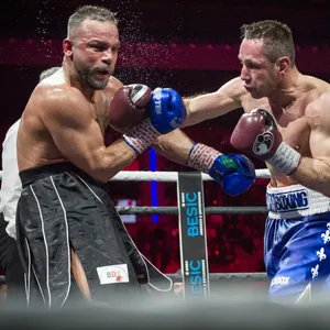 Felix Sturm beim Boxkampf