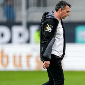 Alois Schwartz nach dem Spiel gegen Karlsruhe