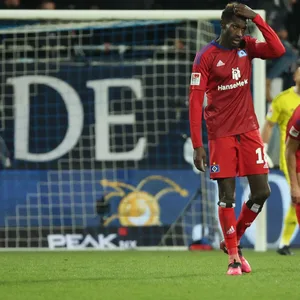 Bakery Jatta durfte in Darmstadt nicht von Beginn an für den HSV ran.