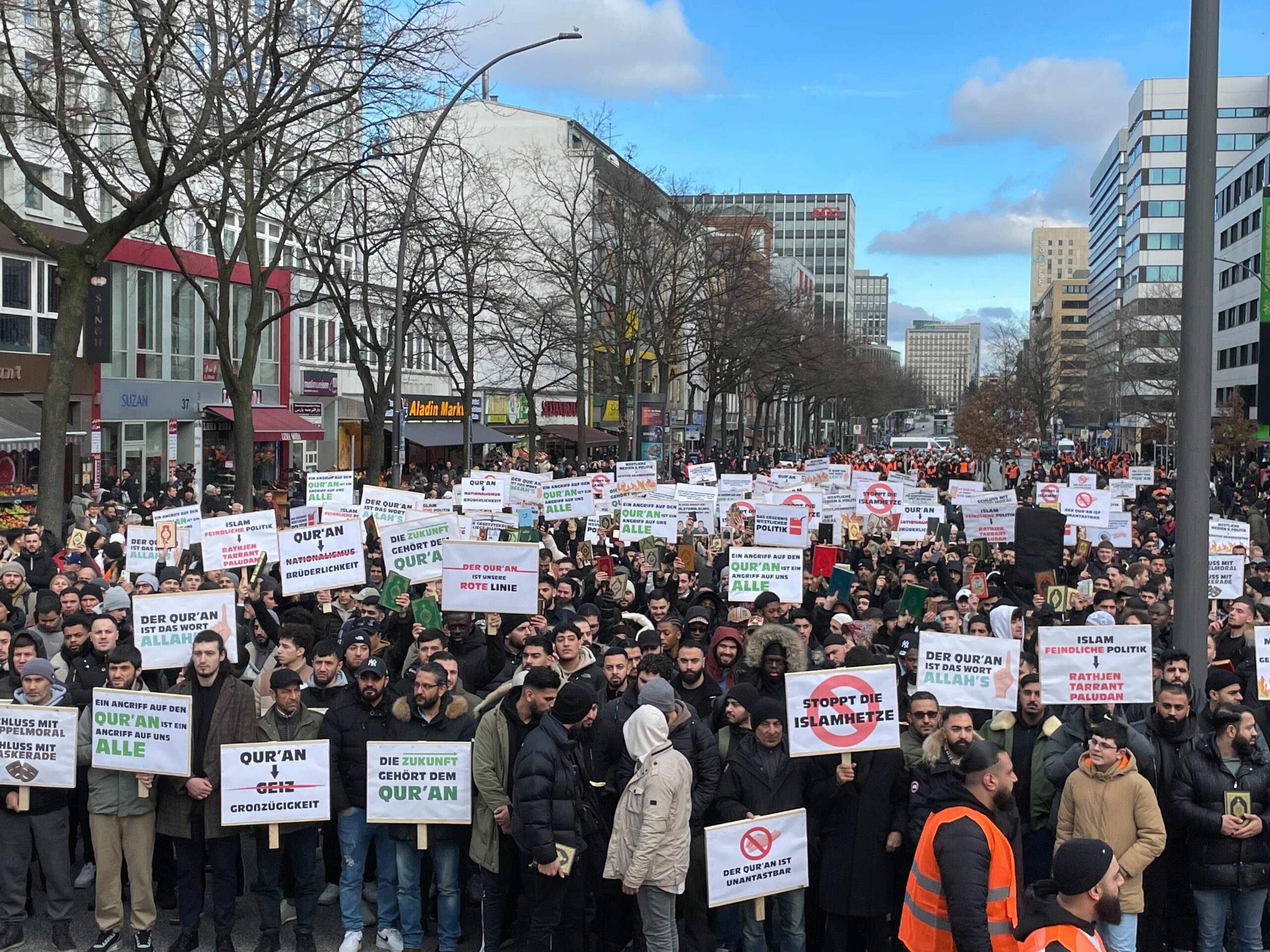 Islmaisten-Demo in Hamburg