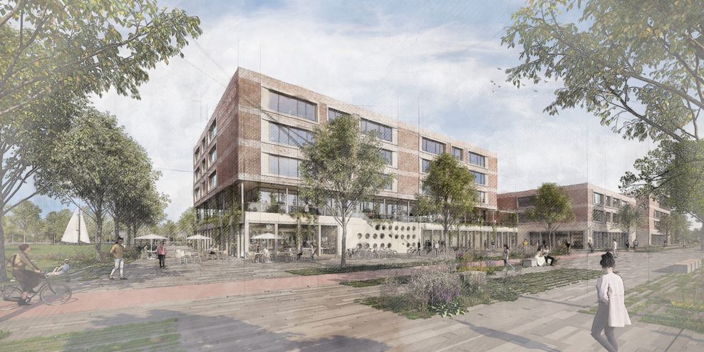 So soll die Inselcampus Schule in Wilhelmsburg einmal aussehen.