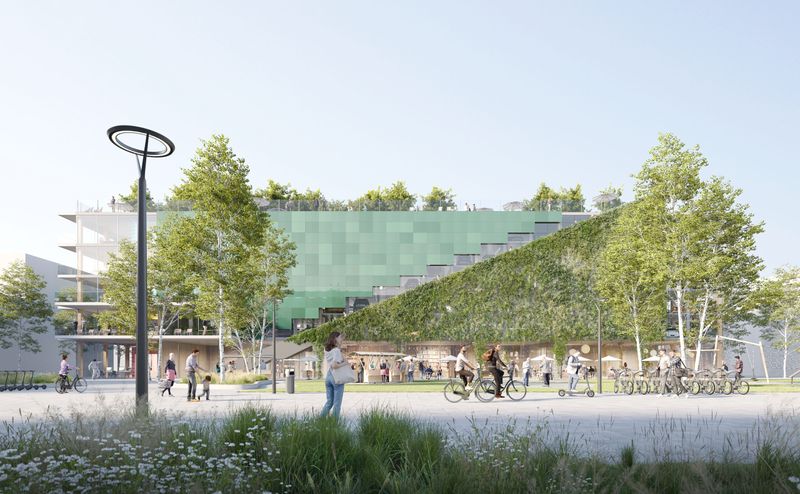 In diesem „Mobility Hub“ soll es automatisiertes Parken geben.