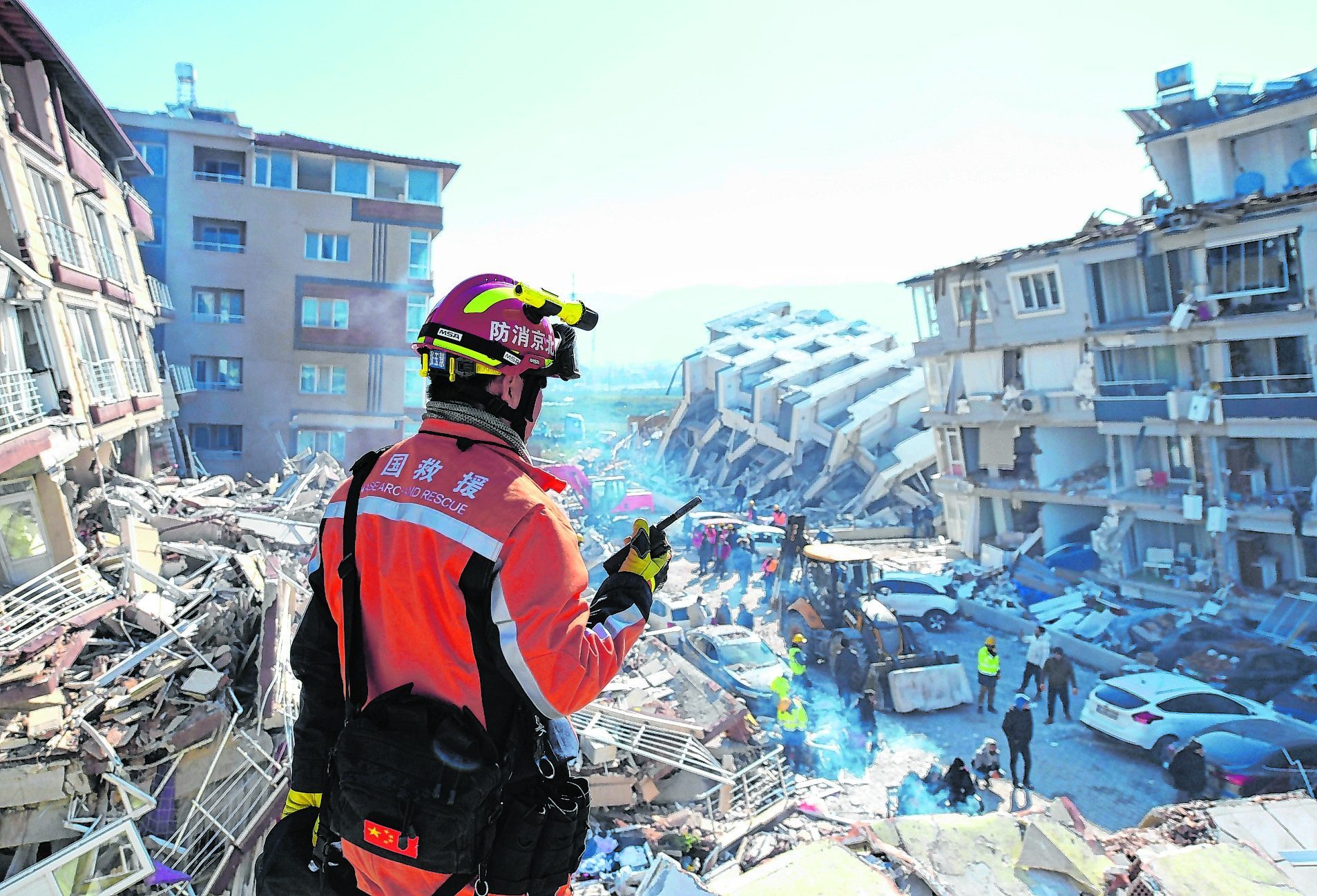 Erdbeben Trümmer Häuser Türkei
